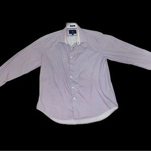 Men’s Large Light Pink Long Sleeve Report Collection Dress Shirt
